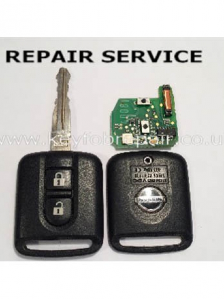 Nissan 2 Button Almera Micra X Trail Primera Etc Keyfob Repair Service